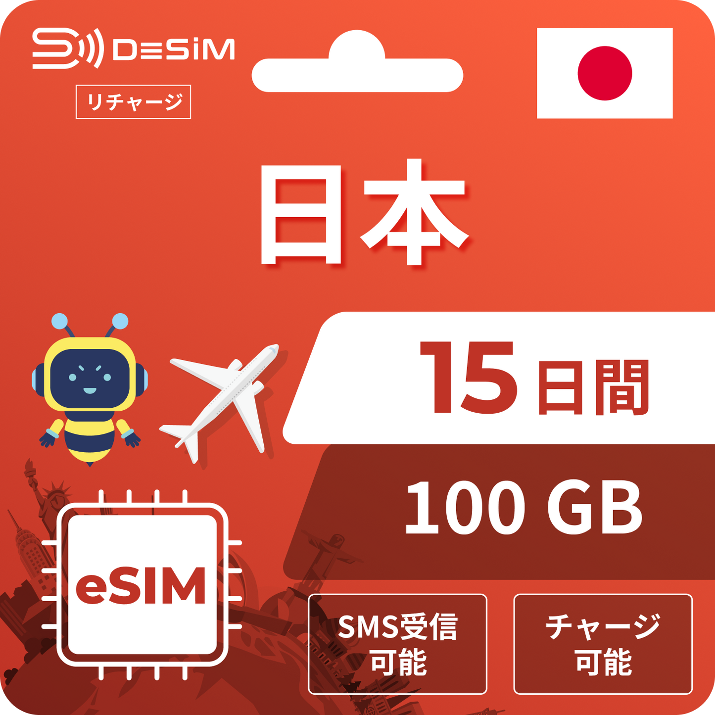 Docomo 稳定线路 | 15 天充值 eSIM