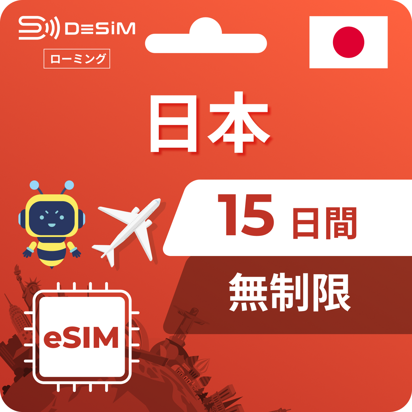 日本 eSIM 15 天