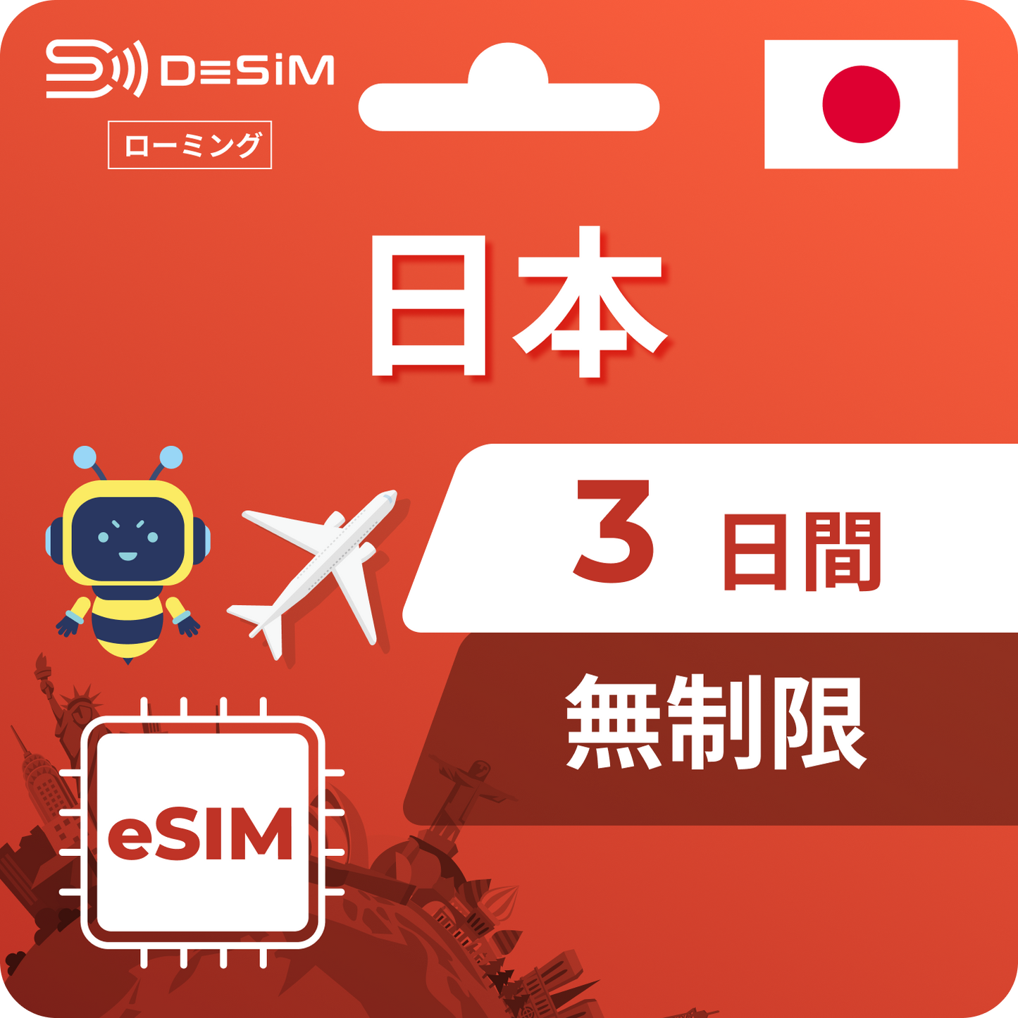 日本 eSIM 3天