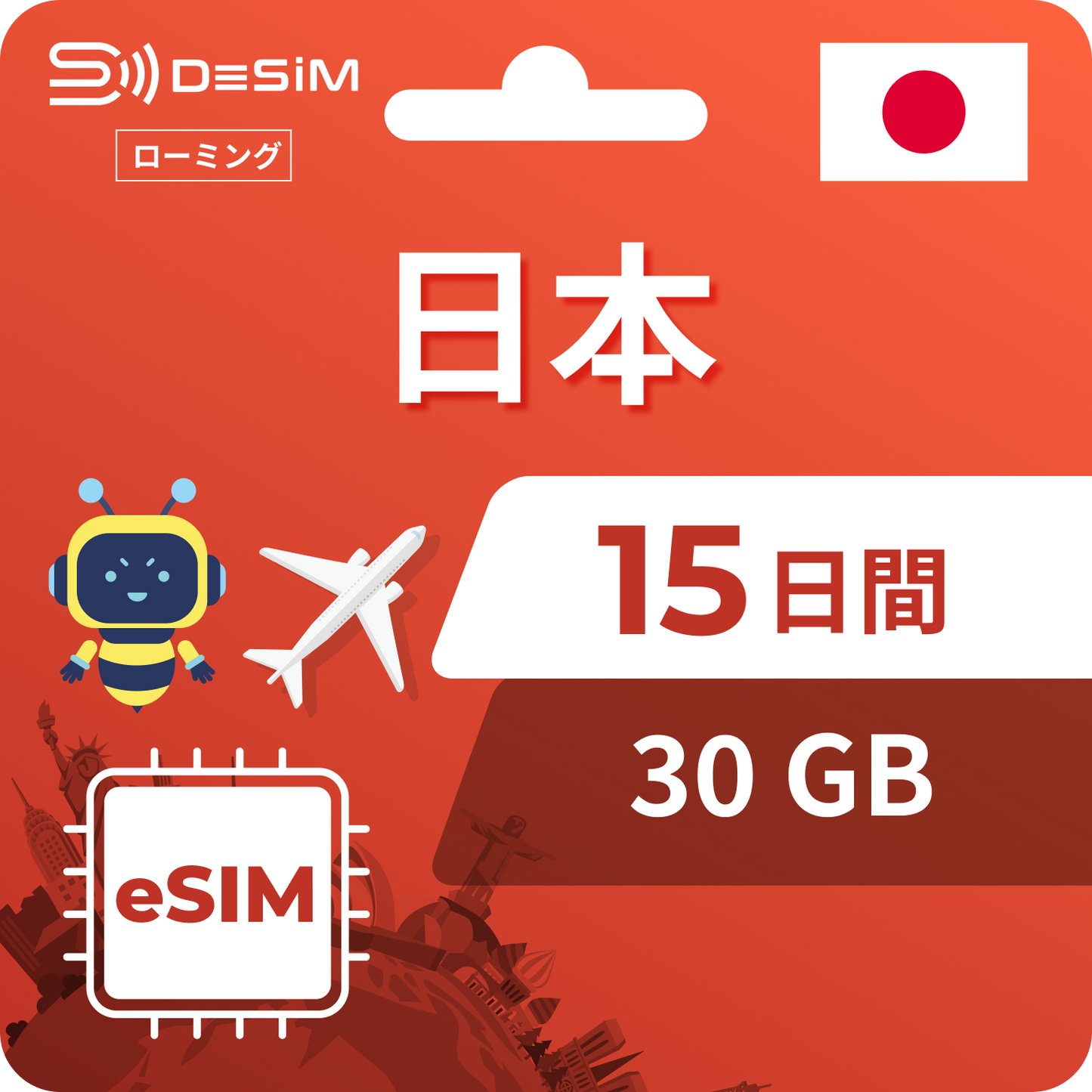 日本 eSIM 15 天