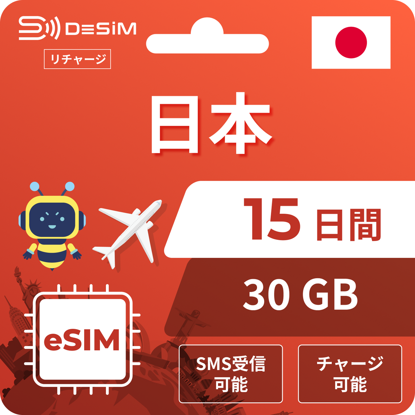 Docomo 稳定线路 | 15 天充值 eSIM