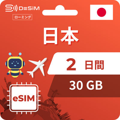 日本eSIM 2日間
