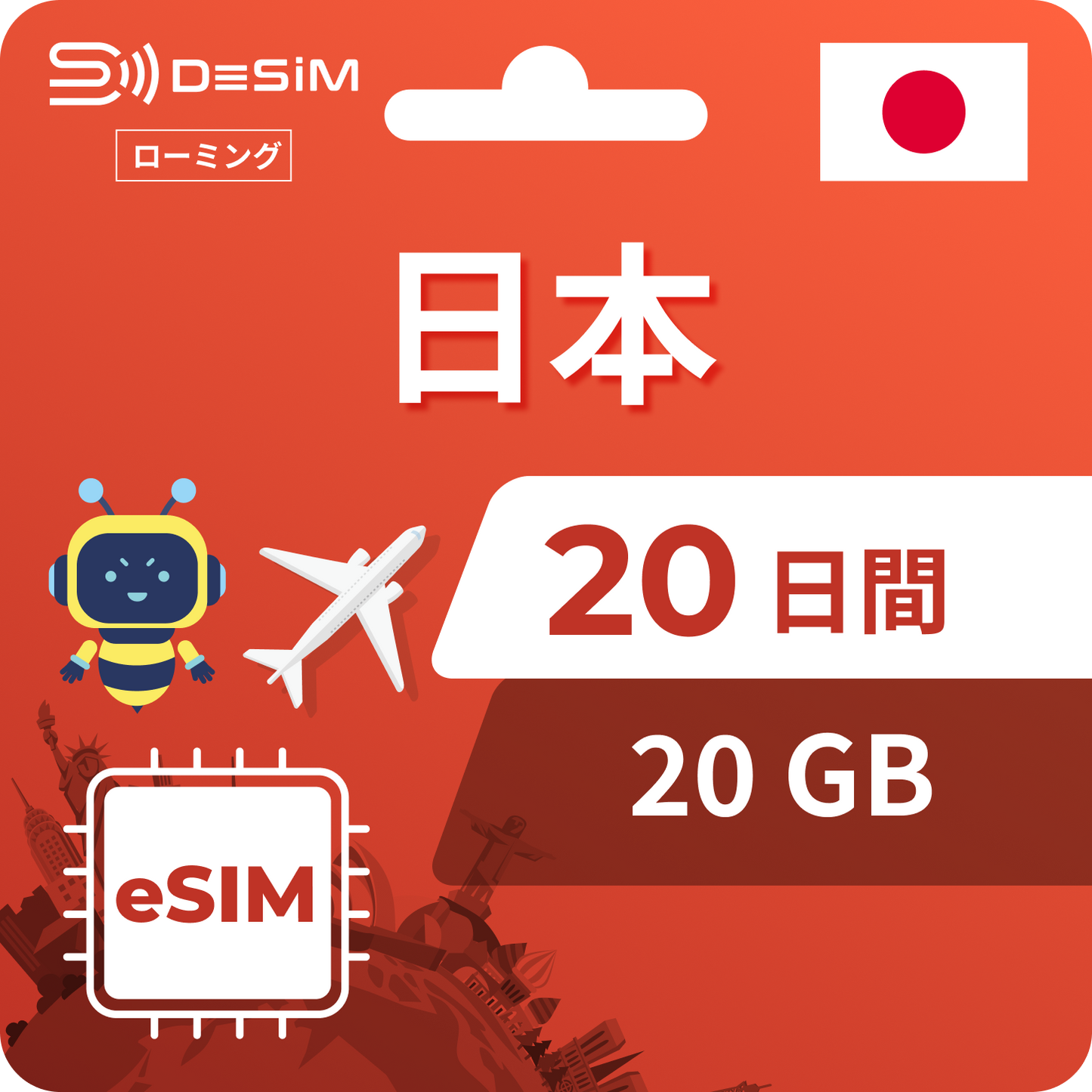 日本 eSIM 20 天