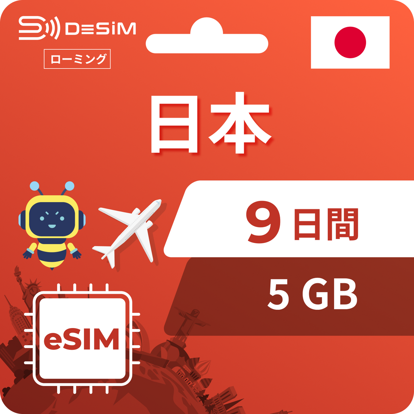 日本 eSIM 9天